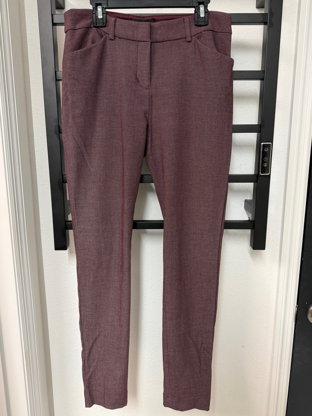 Express Wine Red Slim Dress Pants